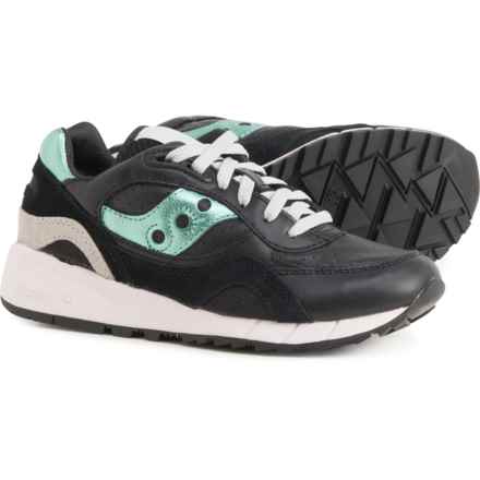 Saucony Fashion Running Shoes - Leather (For Women) in Black/Aquamarine