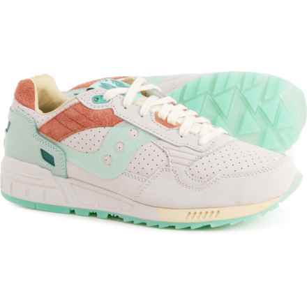 Saucony Fashion Running Shoes - Leather (Men and Women) in Beige Green