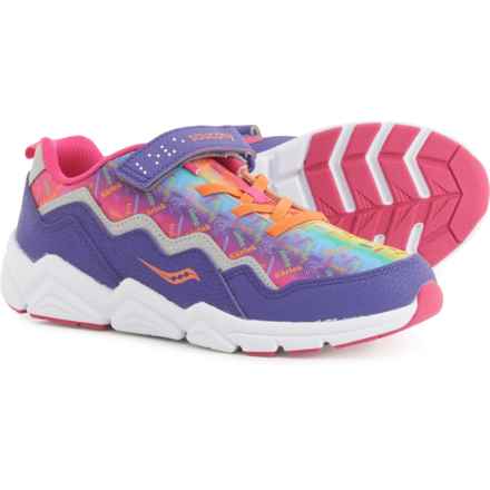 Saucony Girls Flash A/C 2.0 Sneakers in Rainbow Love
