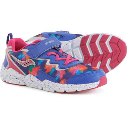 Saucony Girls Flash A/C 3.0 Sneakers in Blue/Pink