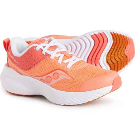 Saucony Girls Kinvara 14 LTT Running Shoes in Coral