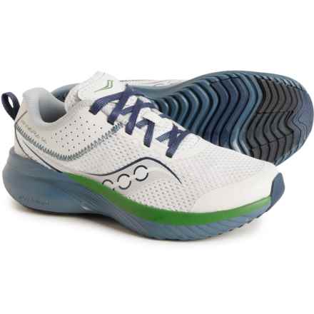 Saucony Girls Kinvara 14 LTT Running Shoes in Grey/Blue/Green