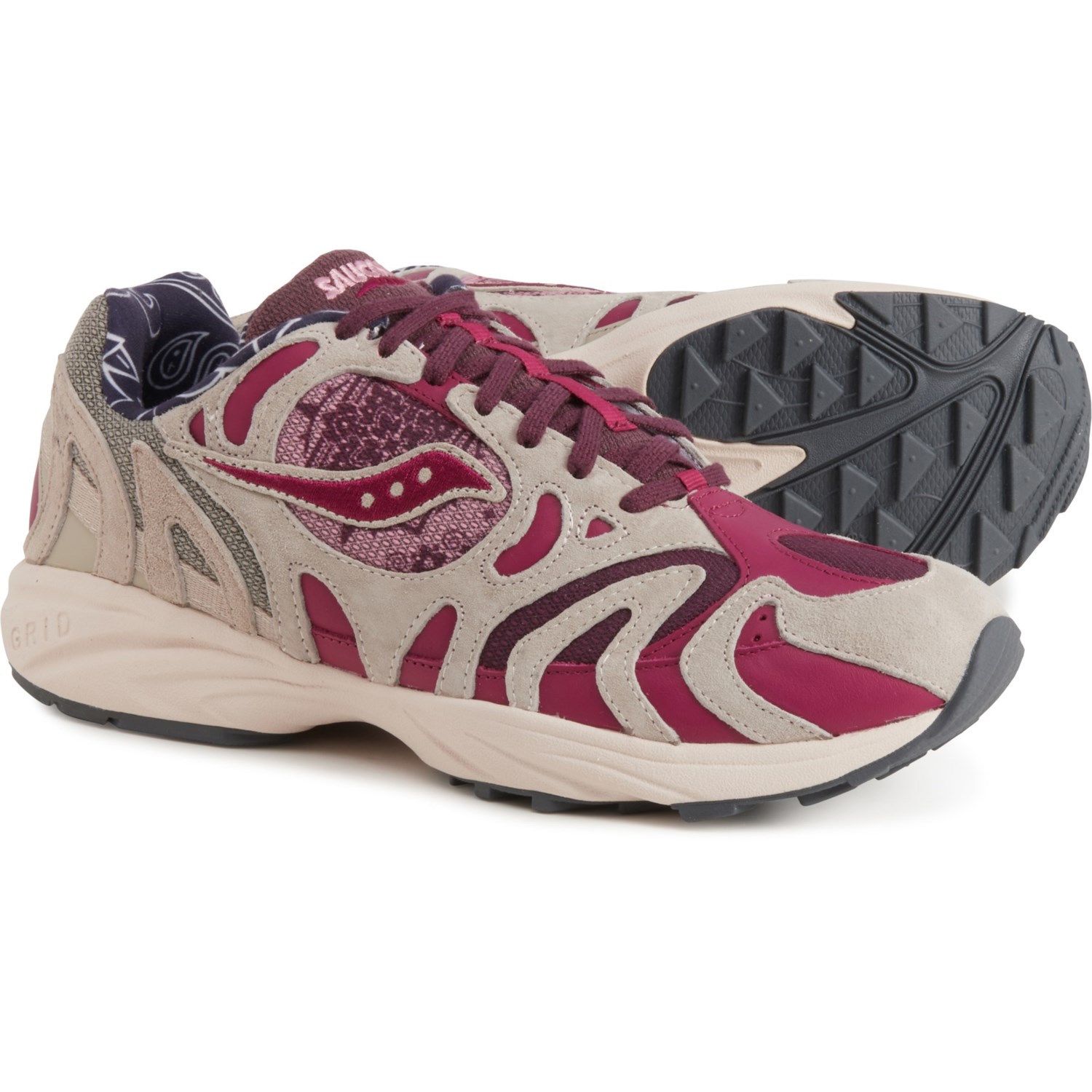 Saucony Grid Azura 2000 Classic Jogging Shoes (For Men and Women)