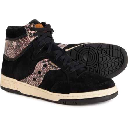 Saucony Hangtime Hi Sneakers - Leather (For Men) in Black
