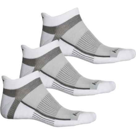 Saucony Inferno Cushion Tab No-Show Socks - 3-Pack, Below the Ankle (For Women) in White