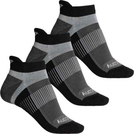 Saucony Inferno No-Show Tab Socks - 3-Pack, Below the Ankle (For Women) in Black
