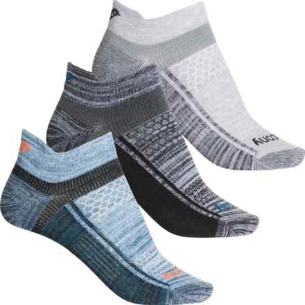 Saucony Inferno Ultralight No-Show Socks - 3-Pack, Below the Ankle (For Women) in 961 Free Run