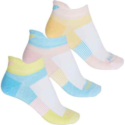Saucony Inferno Ultralight No-Show Tab Socks - 3-Pack, Below the Ankle (For Women) in Light Pink