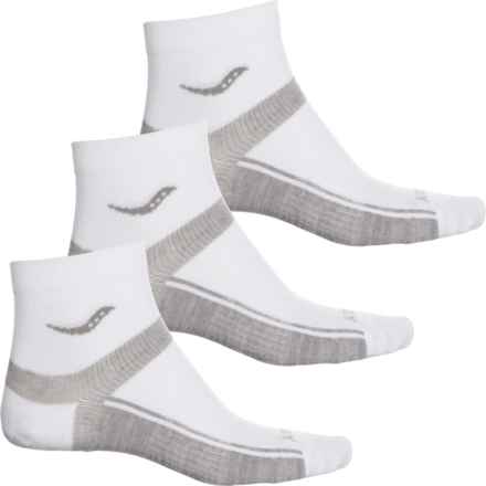 Saucony Inferno Ultralight Sock - 3-Pack, Ankle (For Men and Women) in White Assorted
