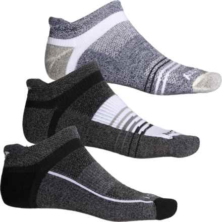 Saucony Inferno Wool No-Show Tab Socks - 3-Pack, Merino Wool, Below the Ankle (For Men) in Blk Asst