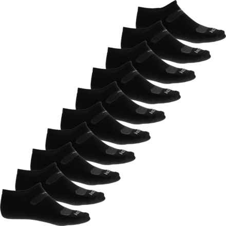 Saucony Legacy No-Show Socks - 10-Pack, Below the Ankle (For Men) in Black