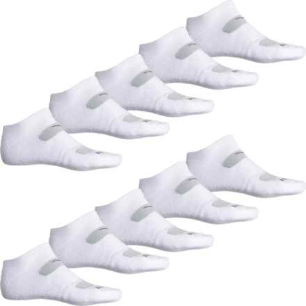 Saucony Legacy No-Show Socks - 10-Pack, Below the Ankle (For Men) in White