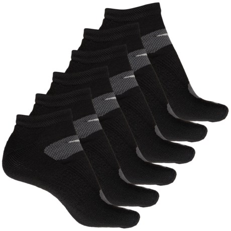 6-Pack Saucony Below the Ankle Legacy No-Show Women's Socks (Size: M in Black)