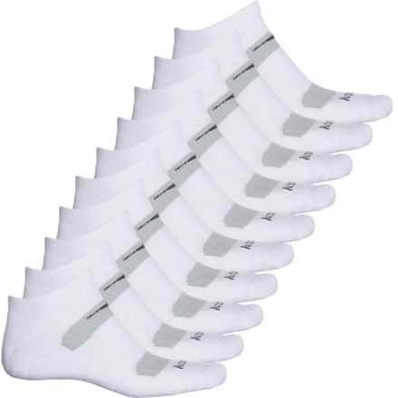 Saucony Legacy Running Socks - 10-Pack, Below the Ankle (For Men) in White