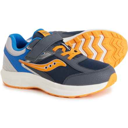 Saucony Little Boys and Girls Cohesion KDZ A/C Sneakers in Navy/Peel/Blue