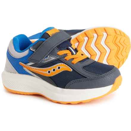 Saucony Little Boys and Girls Cohesion KDZ A/C Sneakers - Wide Width in Navy/Peel/Blue