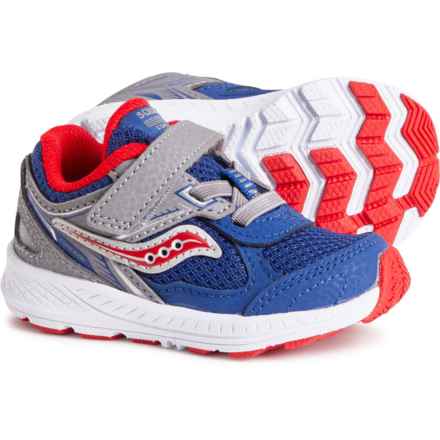 Saucony Little Boys Cohesion 14 A/C Jr. Running Shoes in Navy/Red