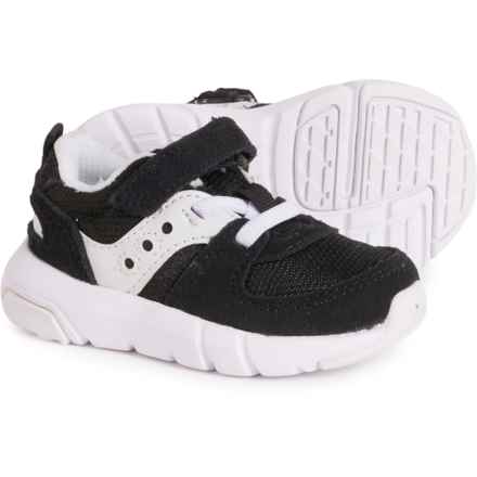 Saucony Little Boys Fashion Running Shoes in Black/White