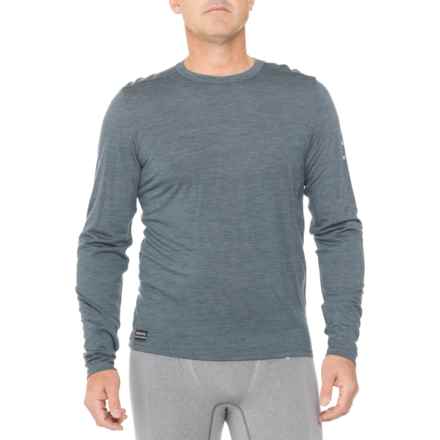 Saucony Peregrine T-Shirt - Merino Wool, Long Sleeve in Teal Heather