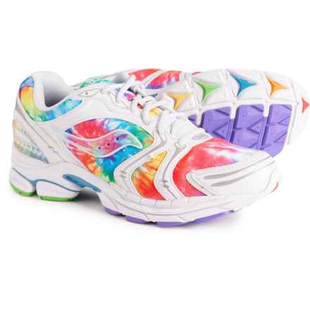 Saucony ProGrid Triumph 4 Running Shoes (For Men) in Tie Dye Fuchsia