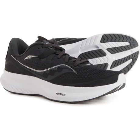 Saucony Ride 15 Running Shoes (For Women) in Black/White
