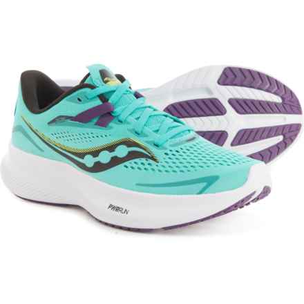 Saucony Ride 15 Running Shoes -Wide Width (For Women) in Cool Mint Acid