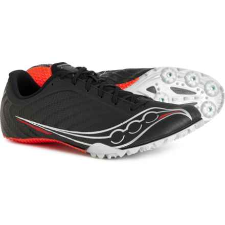 Saucony Spitfire 5 Running Shoes (For Men) in Black/Infrared