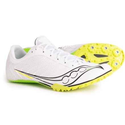 Saucony Spitfire 5 Running Shoes (For Men) in White/Slime