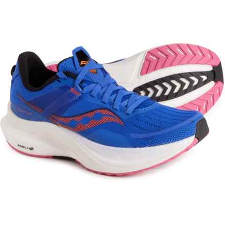 Saucony Tempus Running Shoes (For Women) in Blue Raz/Zest