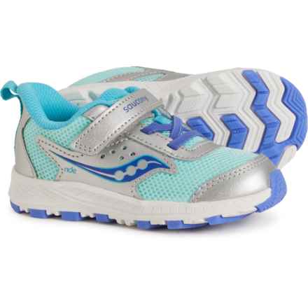 Saucony Toddler and Little Boys and Girls Ride Jr. Sneakers in Silver/Turq