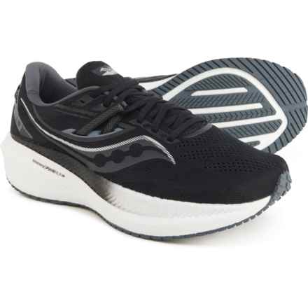 Saucony Triumph 20 Running Shoes (For Men) in Black/White