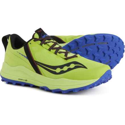 Saucony Xodus Ultra Trail Running Shoes (For Men) in Acid/Blue Raz