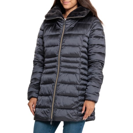 Save the Duck Caroline Jacket - Insulated in Ebony Grey