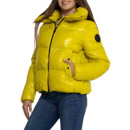 Save the Duck Isla Heavyweight Puffer Jacket - Insulated in Citronella Green