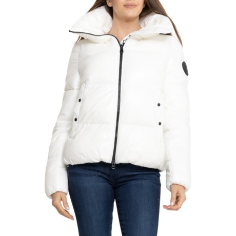 Save the Duck Isla Heavyweight Puffer Jacket - Insulated in Off White