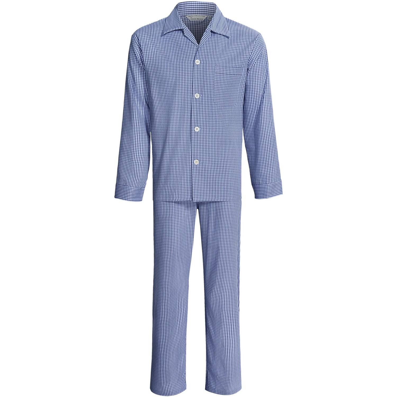 Savile Collection by Derek Rose Pajamas - Cotton, Long Sleeve (For Men ...