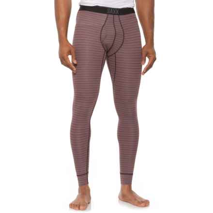 SAXX Quest Quick-Dry Mesh Base Layer Pants in Wilderness Stripe- Fudge