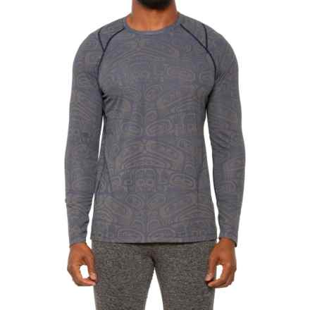 SAXX Quest Quick-Dry Mesh Base Layer Top - Long Sleeve in Box Design- Grey