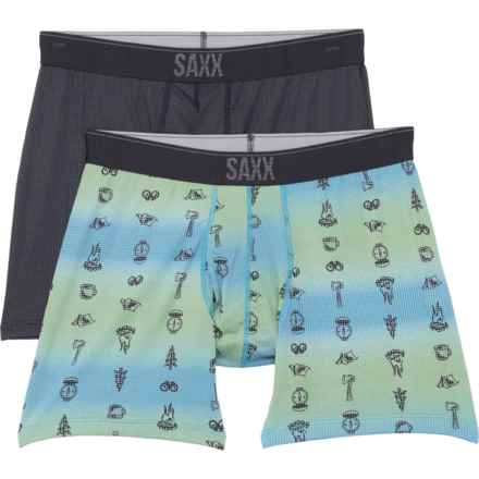 SAXX Quest Quick-Dry Mesh Boxer Briefs - 2-Pack in Multi