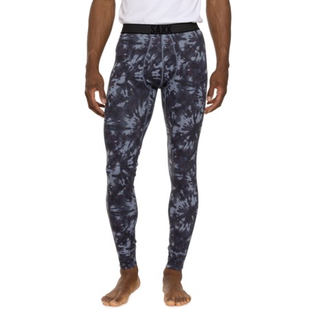 SAXX Roast Master Midweight Base Layer Bottoms in Snowburst Tie Dye/Grey