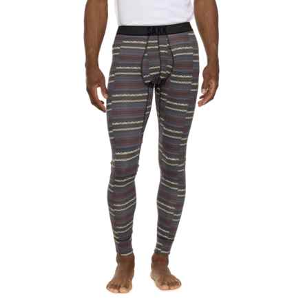 SAXX Roast Master Midweight Base Layer Bottoms in Stepped Stripe/Multi