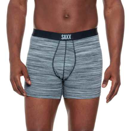 SAXX Vibe Boxer Briefs in Spacedye Heather Blue