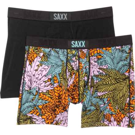 SAXX Vibe Supersoft Boxer Briefs - 2-Pack in Sub Tropic/Black