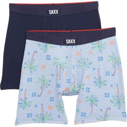 SAXX Vibe Xtra Boxer Briefs - 2-Pack in Palmtastic/Navy