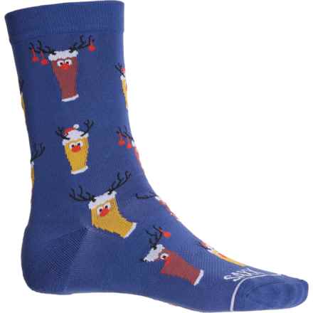 SAXX Whole Package Socks - Crew (For Men) in Brewdolph/Blueberry