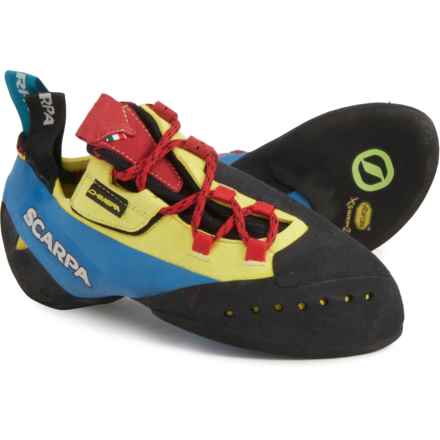 Scarpa Made in Italy Chimera Climbing Shoes (For Men and Women) in Yellow/Black/Vivid Blue