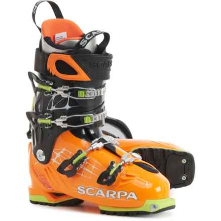 Scarpa Made in Italy Freedom RS Alpine Touring Ski Boots (For Men) in Orange/Black