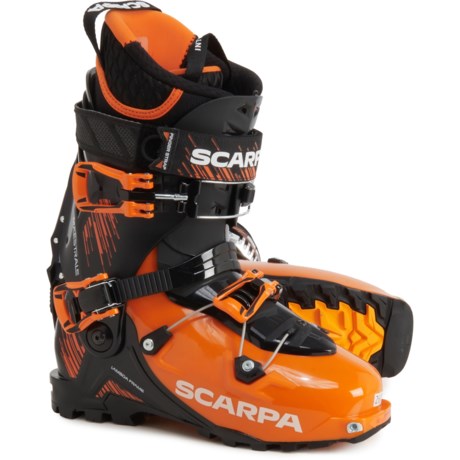 Scarpa Made in Italy Maestrale Alpine Touring Ski Boots (For Men and Women) in Orange/Black