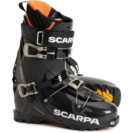 Scarpa Made in Italy Maestrale Re-Made Alpine Touring Ski Boots (For Men) in Black/Orange