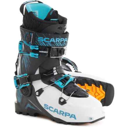 Scarpa Made in Italy Maestrale RS Alpine Touring Ski Boots (For Men and Women) in White/Black/Azure